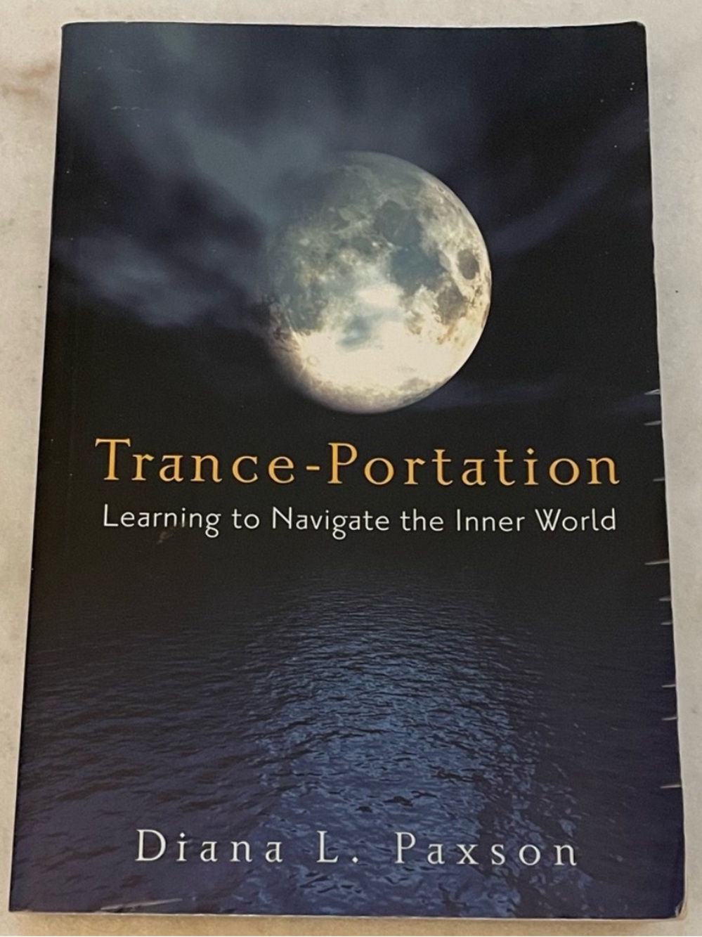 Trance-Portation by Diana L. Paxson - Moonlit Navy Cover